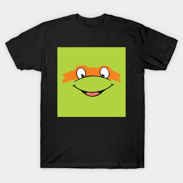 Michelangelo TMNT Mask Design, Artwork, Vector, Graphic T-Shirt by xcsdesign